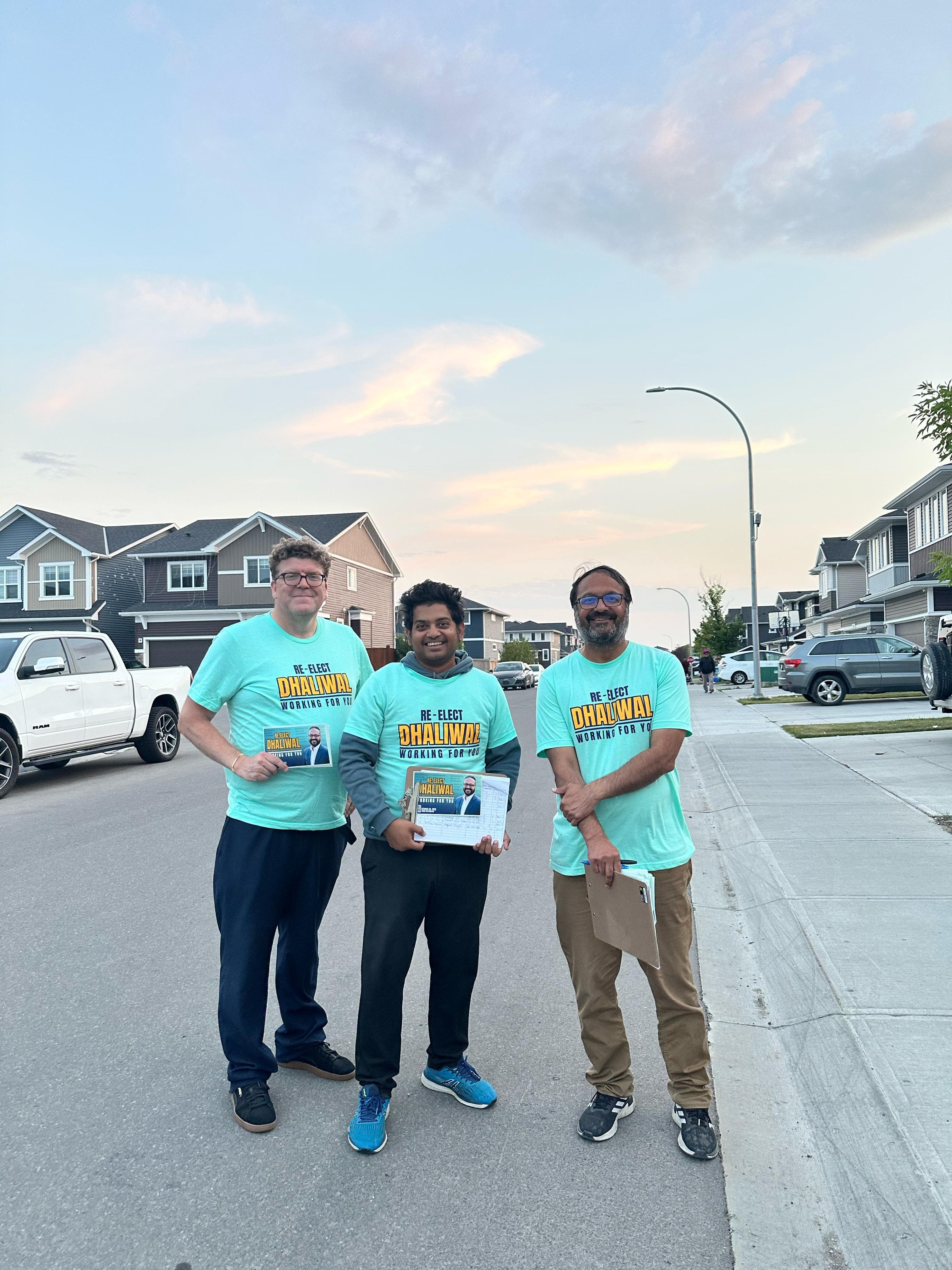 Out in Ward 5, knocking on doors and connecting with residents.