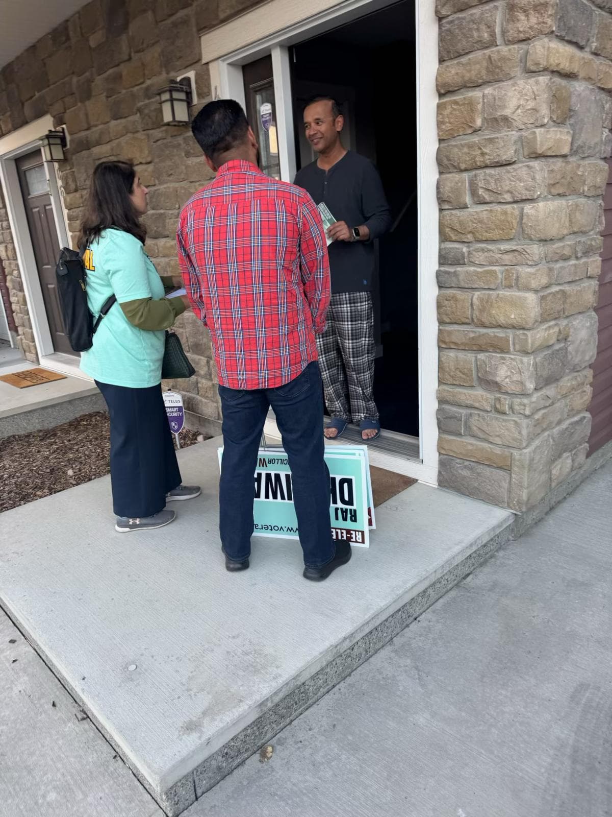 Out in Ward 5, knocking on doors and connecting with residents.