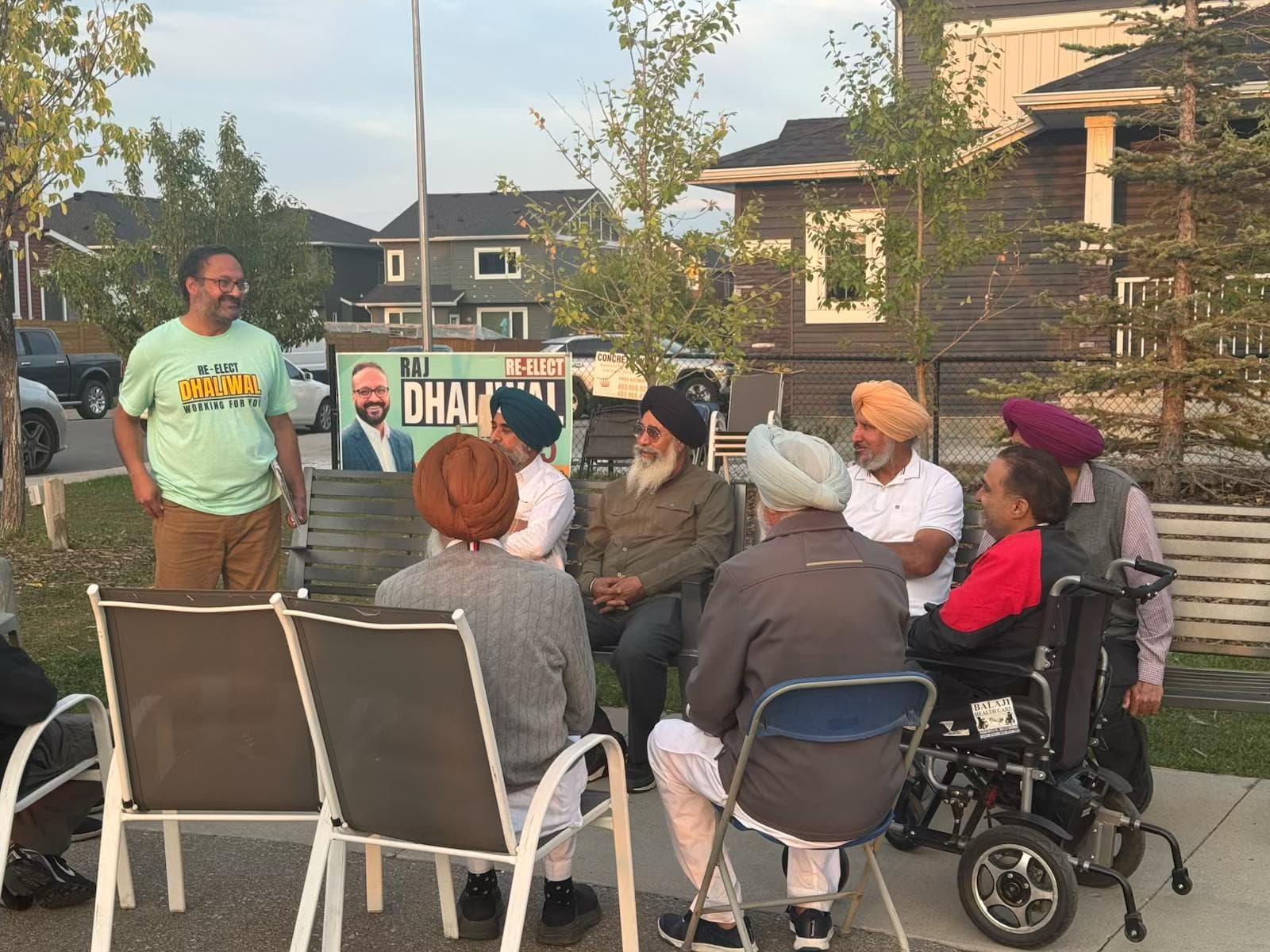 Out in Ward 5, knocking on doors and connecting with residents.