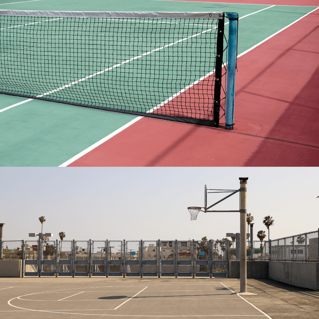 Approval: Tennis/BB courts + hub (Phase 22)