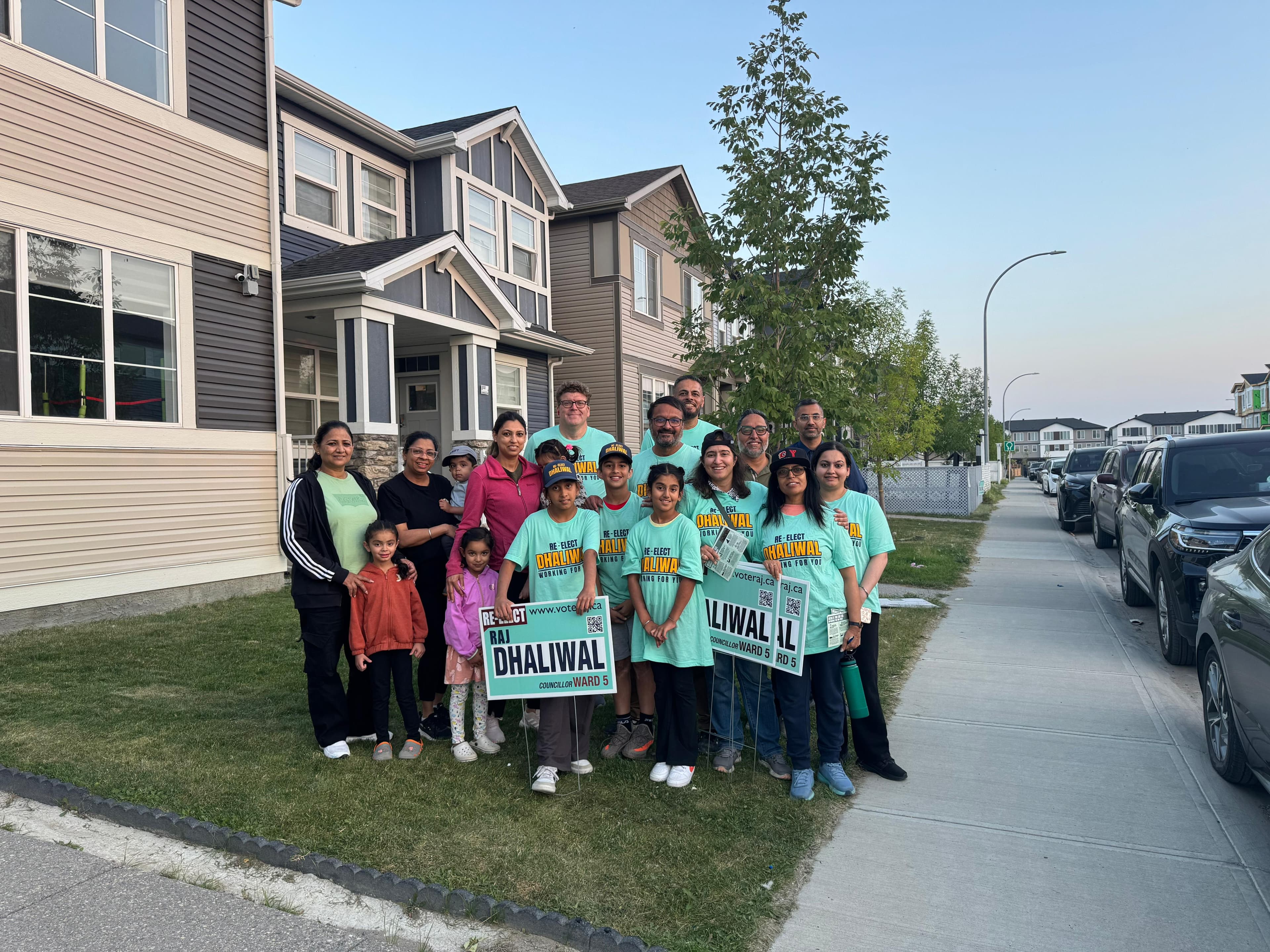 Out in Ward 5, knocking on doors and connecting with residents.