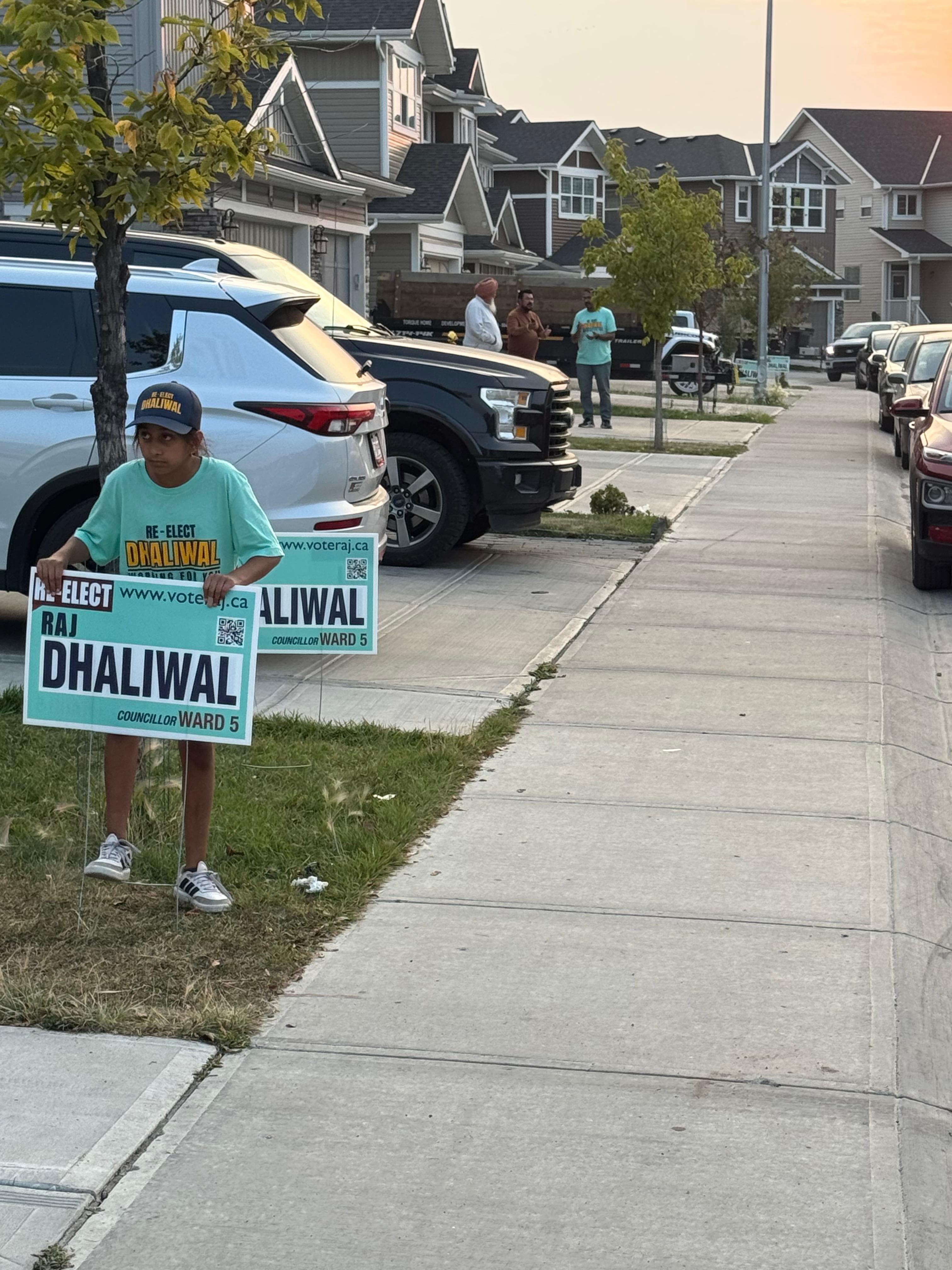 Out in Ward 5, knocking on doors and connecting with residents.