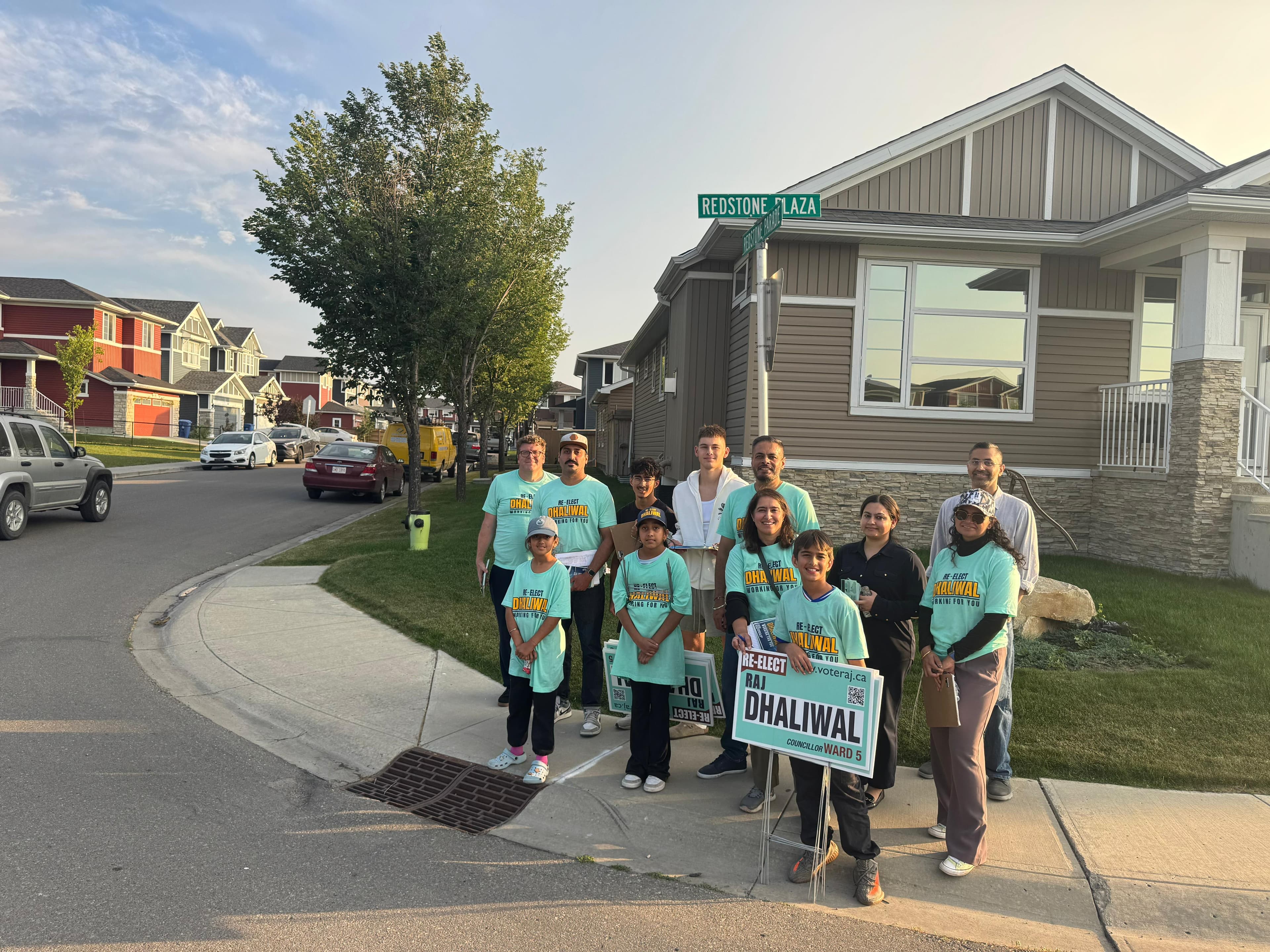 Out in Ward 5, knocking on doors and connecting with residents.