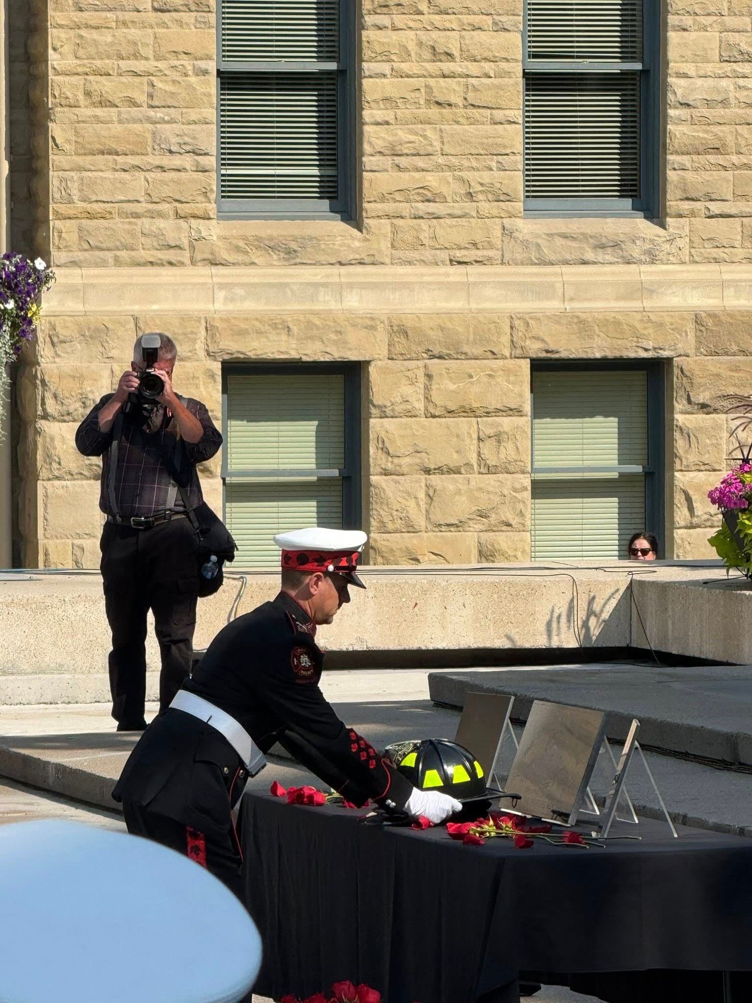 We came together at City Hall to honour and remember the brave firefighters