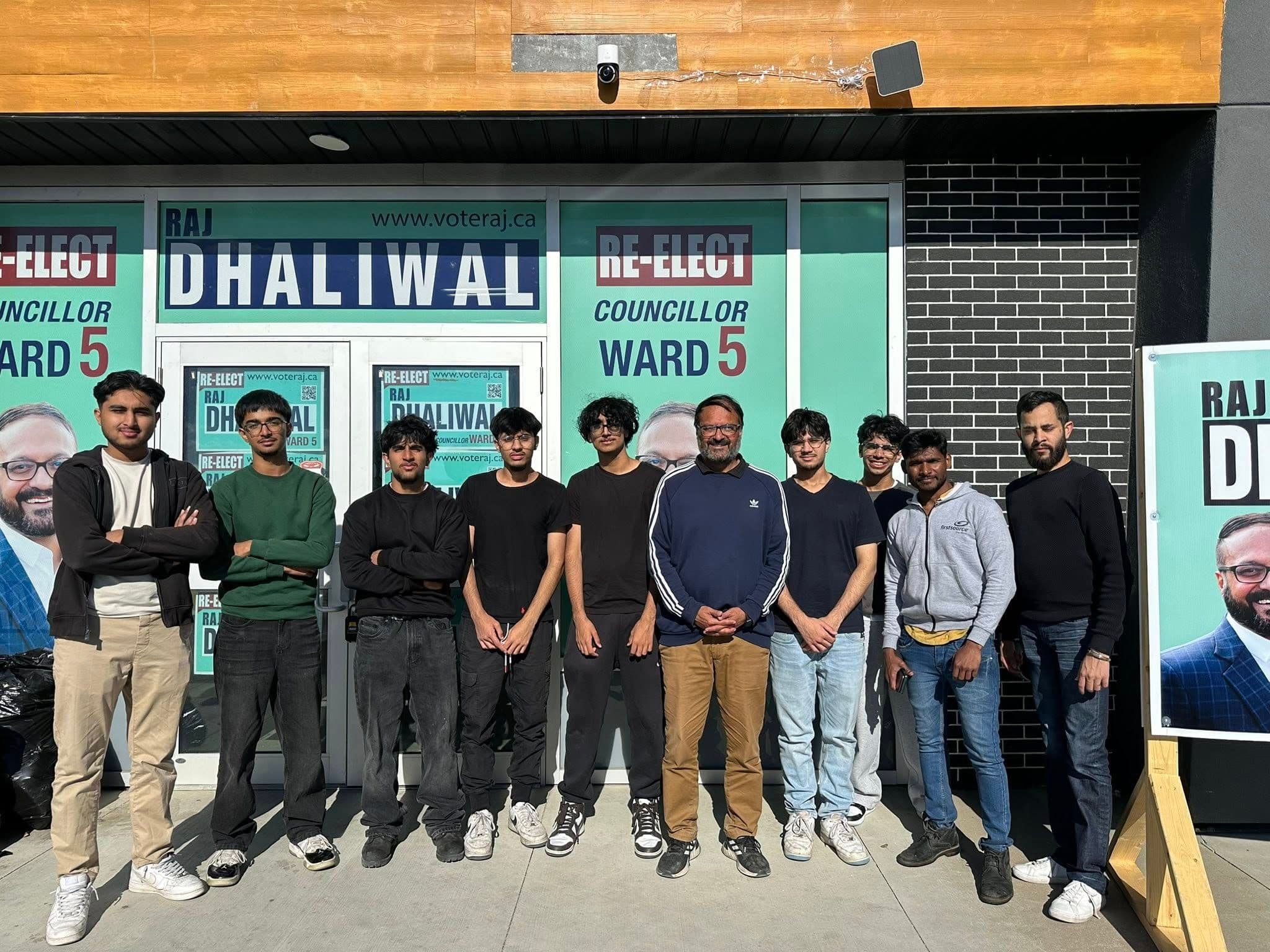 Today, the youth from Team Dhaliwal came out in full force to volunteer, bringing passion, purpose, and pride to our campaign